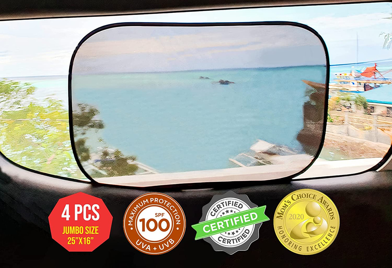 Car Window Shade (3 Pack), Car Window Sun shades, 80 GSM for Maximum U – US  Home Goods